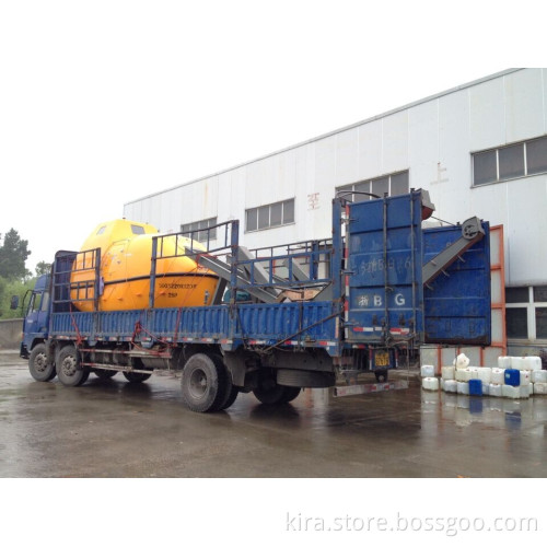 ABS BV approval totally enclosed fire resistant lifeboat with davit